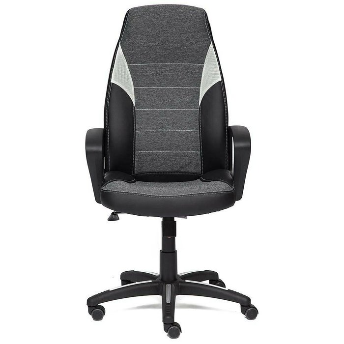 Офисное кресло Inter черно-серого цвет - лучшие Офисные кресла в INMYROOM