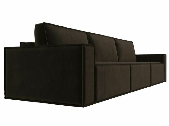 Прямой диван-кровать Куба лонг коричневого цвета - лучшие Прямые диваны в INMYROOM