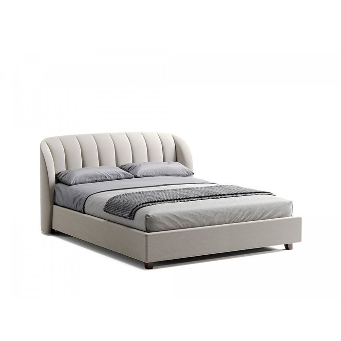 Кровать Tulip 160х200 серого цвета - купить Кровати для спальни по цене 123900.0