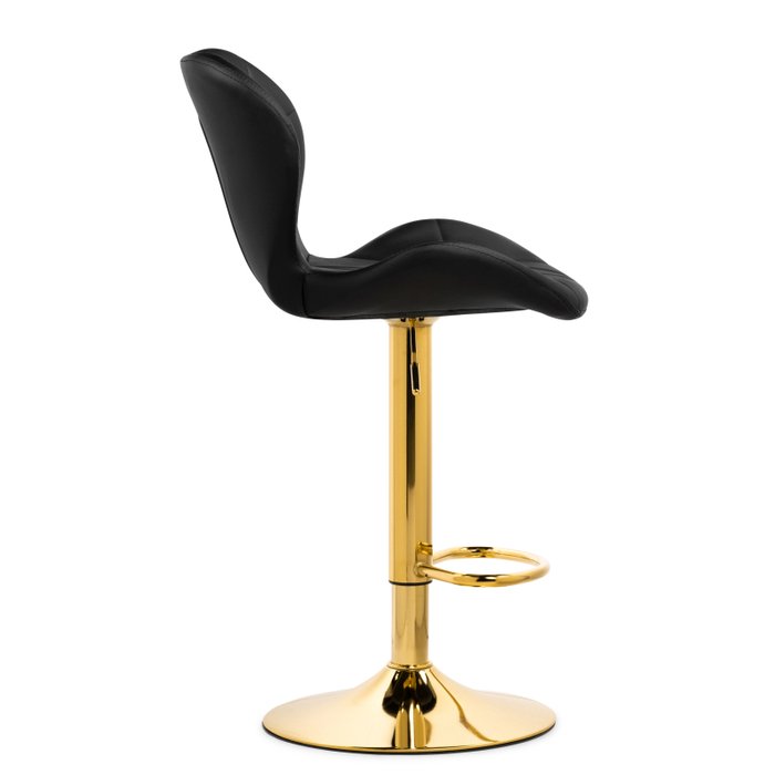 Барный стул Trio черно-золотого цвета - лучшие Барные стулья в INMYROOM