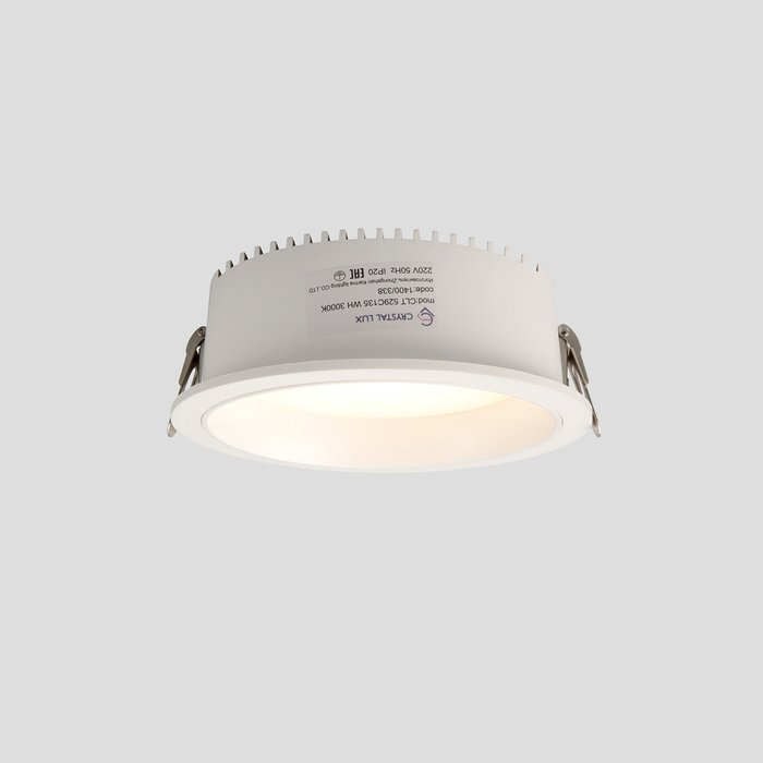 Светильник встраиваемый светодиодный IP44 Crystal Lux CLT 529C135 WH 3000K Светильник встраиваемый светодиодный IP44 Crystal Lux CLT 529C135 WH 3000K