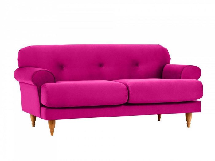 Диван Italia розового цвета - купить Прямые диваны по цене 62010.0