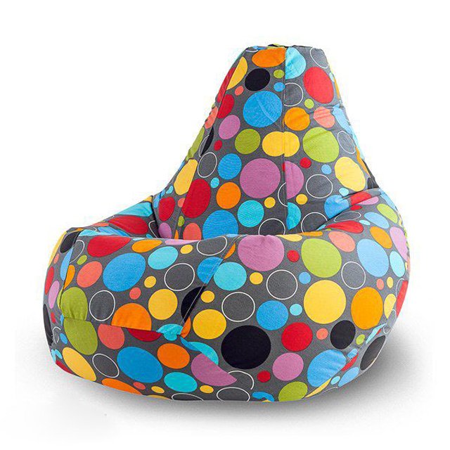 Кресло-мешок Груша XL Пузырьки в ткани из жаккарда