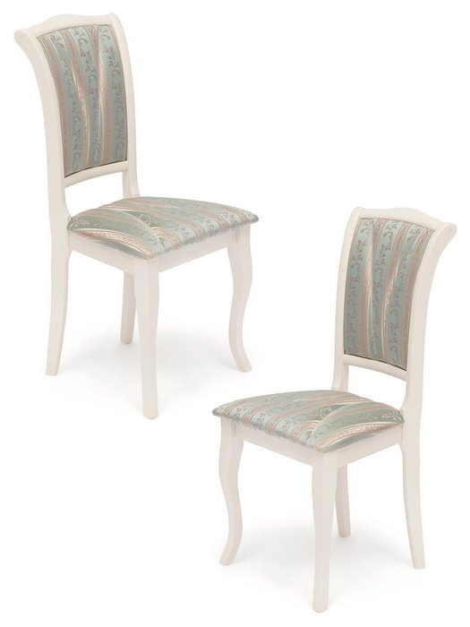 Набор из двух стульев Opera бирюзово-бежевого цвета