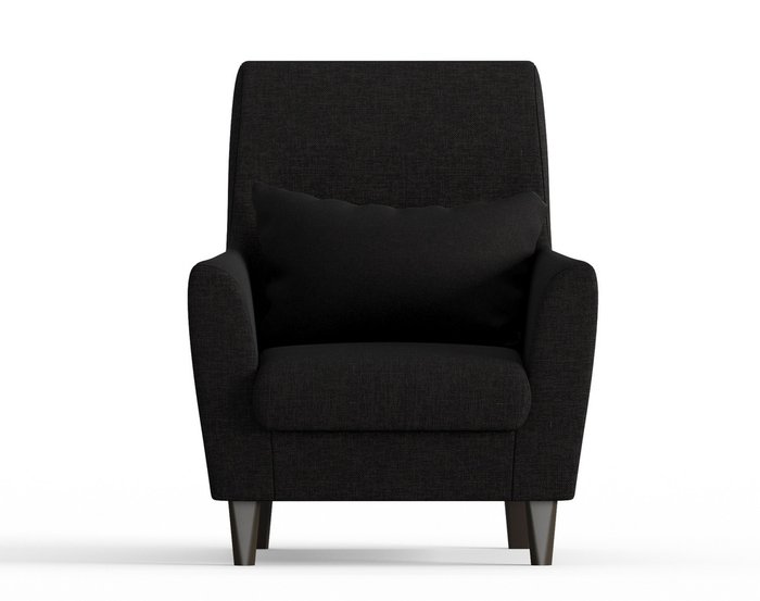 Кресло из рогожки Кастилия черного цвета - купить Интерьерные кресла по цене 10190.0