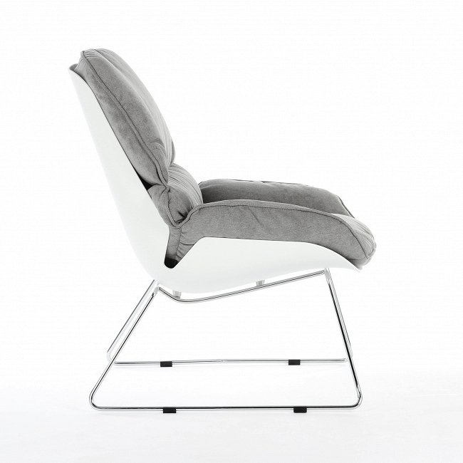 Кресло Bay серого цвета - лучшие Интерьерные кресла в INMYROOM
