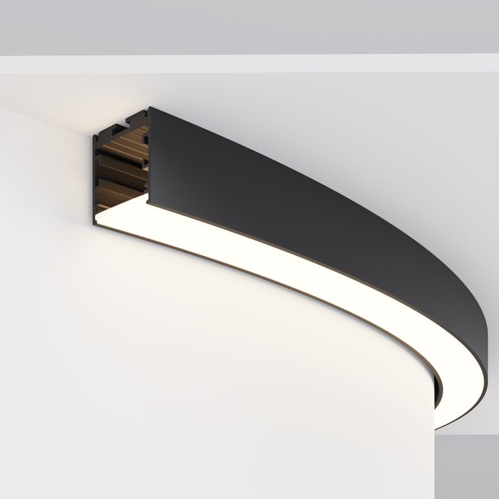 Комплектующие к светодиодной ленте Led Strip ALM-3535R-B-D-90°-1.5M Радиусный профиль Led strip - лучшие Профили для светодиодных лент в INMYROOM Комплектующие к светодиодной ленте Led Strip ALM-3535R-B-D-90°-1.5M Радиусный профиль Led strip - лучшие Профили для светодиодных лент в INMYROOM