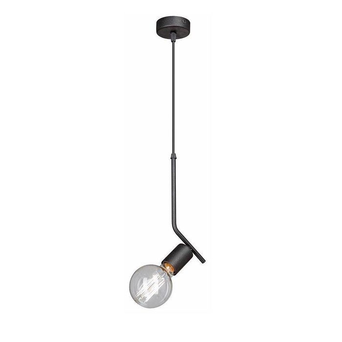 Подвесной светильник из металла черного цвета 