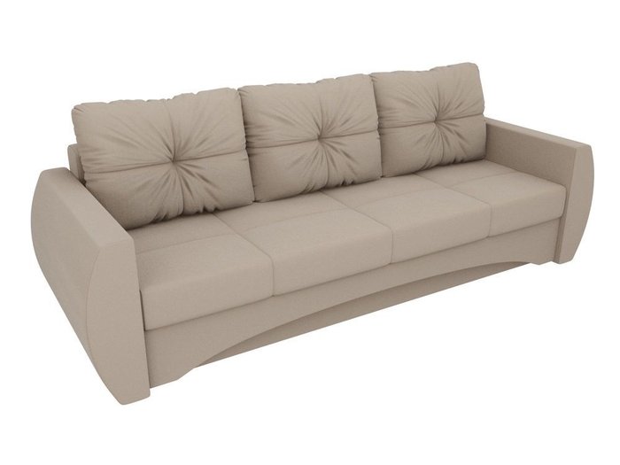 Прямой диван-кровать Сатурн бежевого цвета - лучшие Прямые диваны в INMYROOM