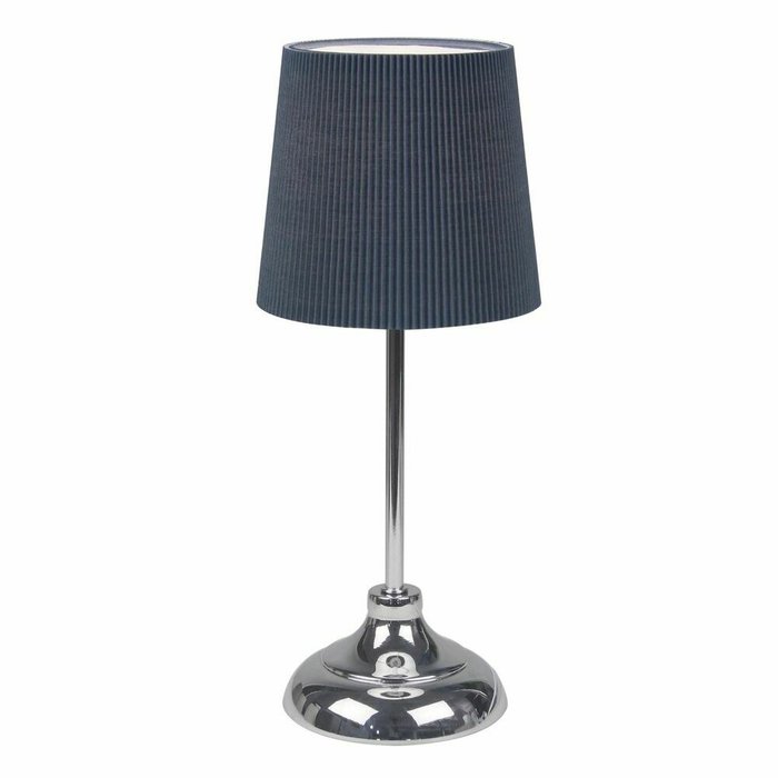 Настольная лампа UML-B309 E14 CHROME/DARK BLUE (ткань, цвет синий) Настольная лампа UML-B309 E14 CHROME/DARK BLUE (ткань, цвет синий)