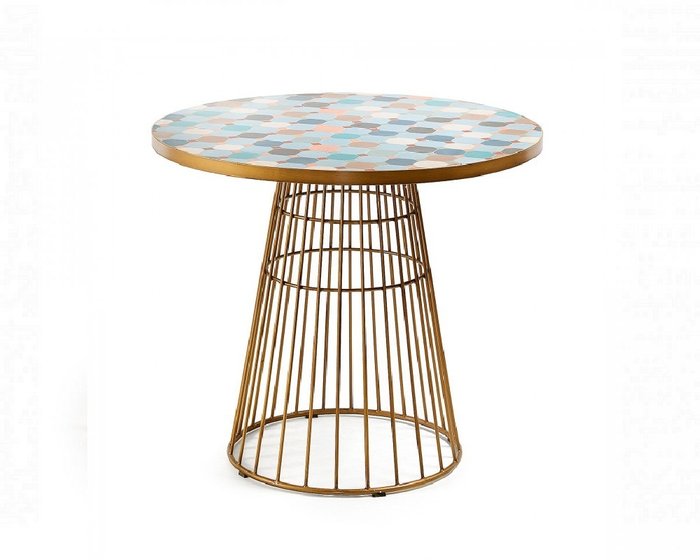Обеденный стол Elsa из керамики и металла