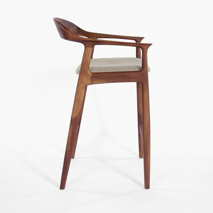 Полубарный стул Бароло серо-коричневого цвета - лучшие Барные стулья в INMYROOM