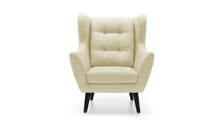Кресло Ньюкасл кремового цвета - купить Интерьерные кресла по цене 29800.0