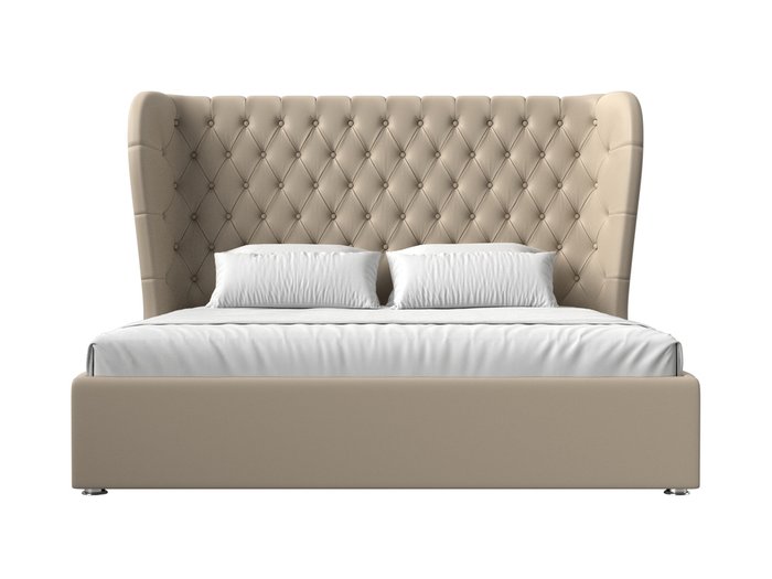 Кровать Далия 180х200 бежевого цвета с подъемным механизмом - купить Кровати для спальни по цене 83999.0
