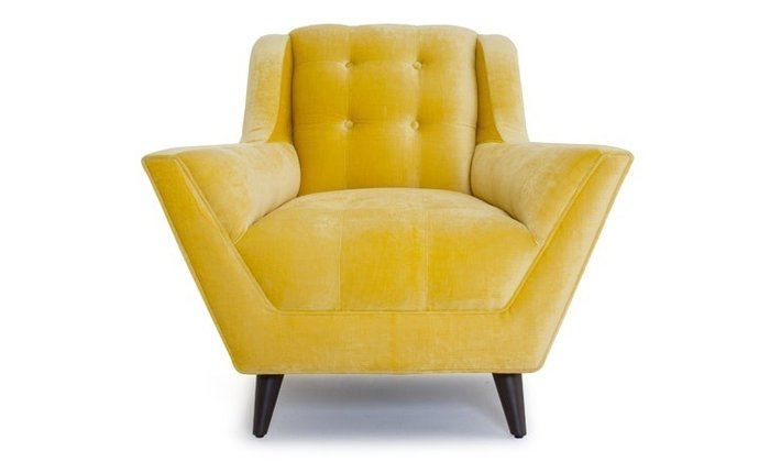 Кресло желтого цвета - купить Интерьерные кресла по цене 69890.0