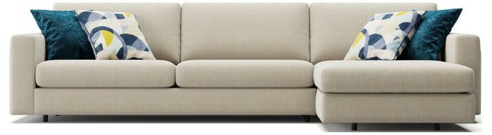 Угловой диван Oscar бежевого цвета - лучшие Угловые диваны в INMYROOM