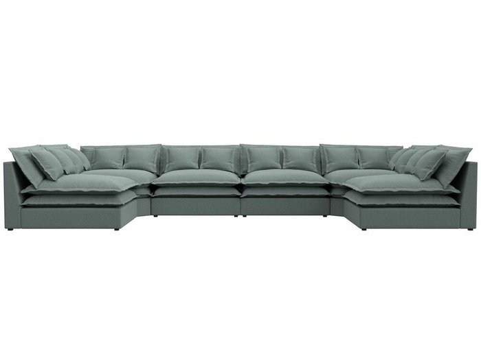 Угловой диван Лига 040 серого цвета   - купить Угловые диваны по цене 138999.0