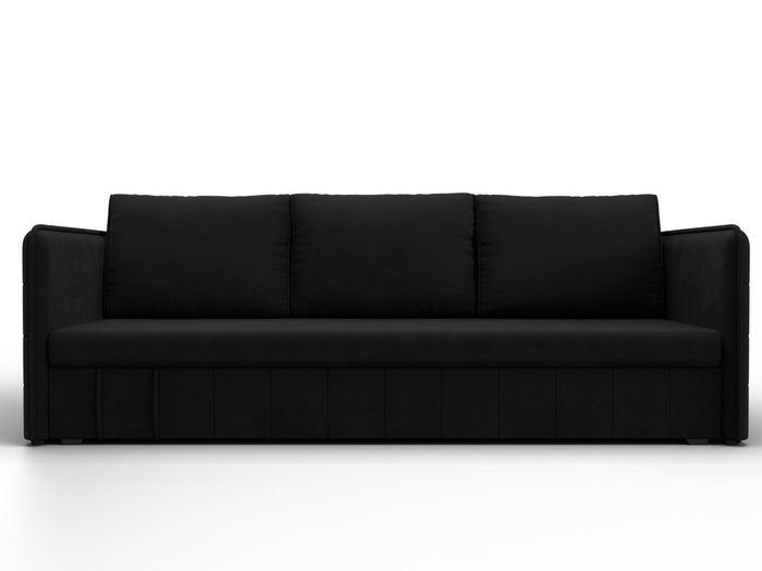 Прямой диван-кровать Слим черного цвета - купить Прямые диваны по цене 45990 Прямой диван-кровать Слим черного цвета - купить Прямые диваны по цене 45990