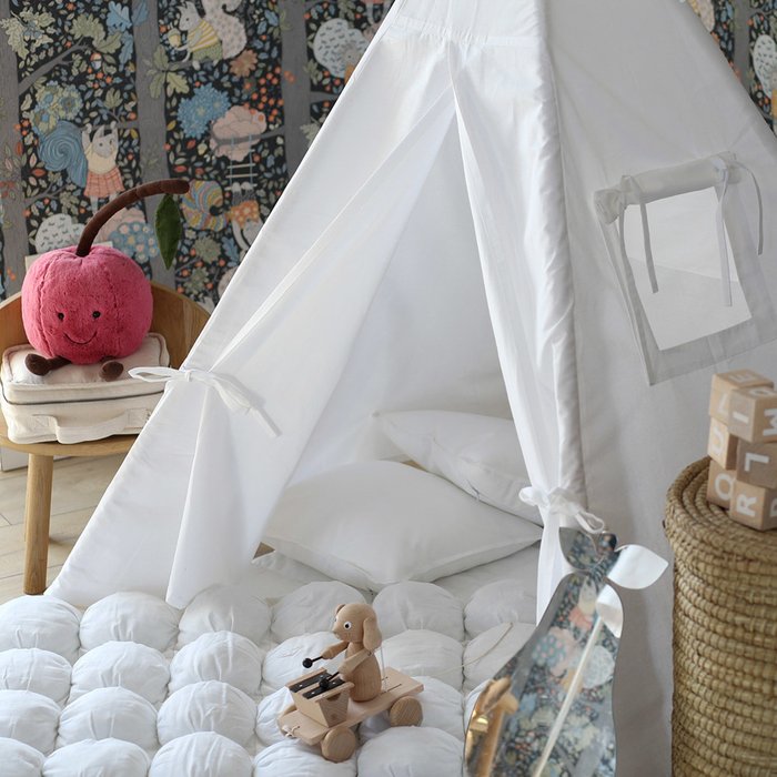 Чехол для подушки Simple White из 100% хлопка - лучшие Декоративные подушки в INMYROOM