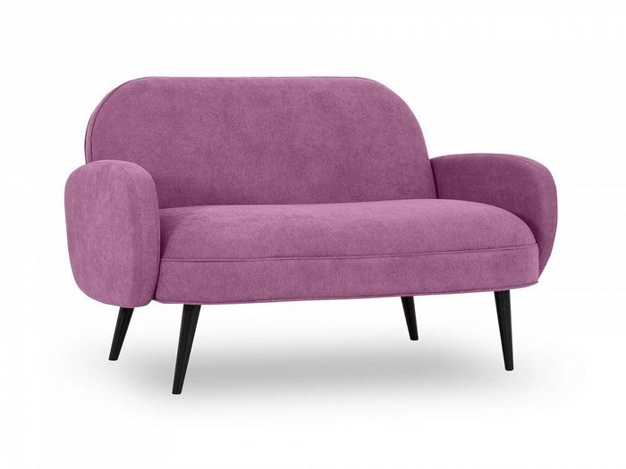 Диван Bordo пурпурного цвета с черными ножками - купить Прямые диваны по цене 49050.0