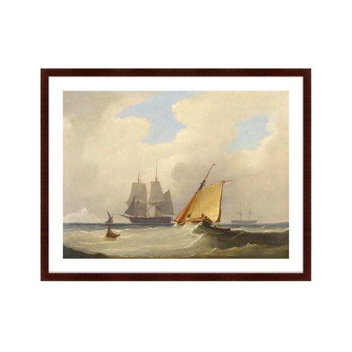 Репродукция картины The sailboat 1829 г. - купить Картины по цене 12999.0