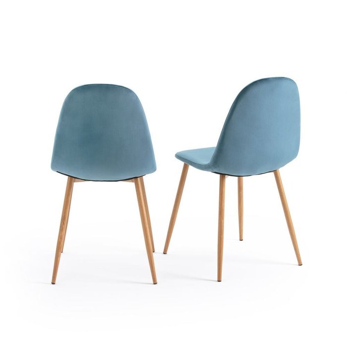 Комплект из двух стульев Lavergne синего цвета - купить Обеденные стулья по цене 9904.0
