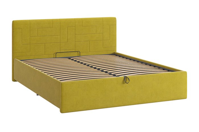Кровать Лора 2 160х200 желто-зеленого цвета с подъемным механизмом - купить Кровати для спальни по цене 26880.0
