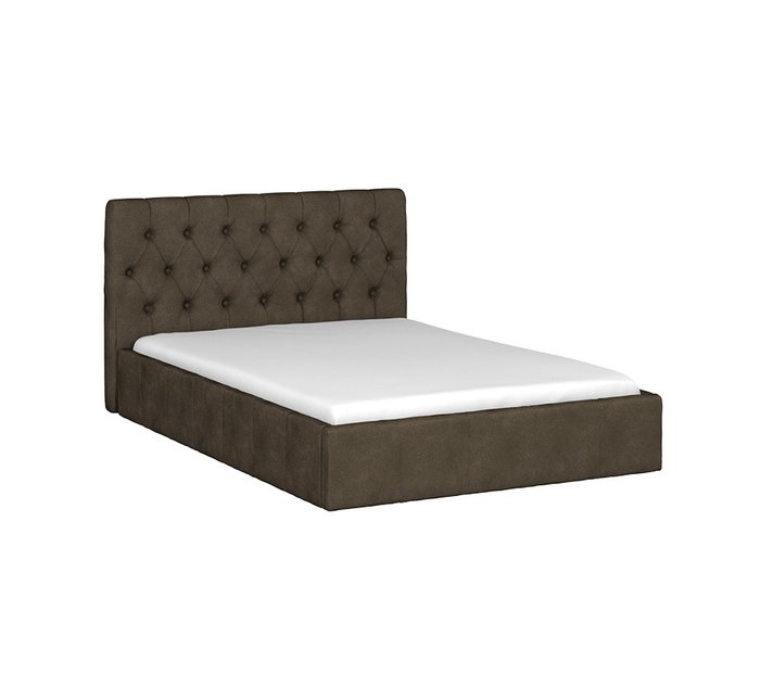 Кровать Инуа 140х200 темно-коричневого цвета с подъемным механизмом  - купить Кровати для спальни по цене 79900.0