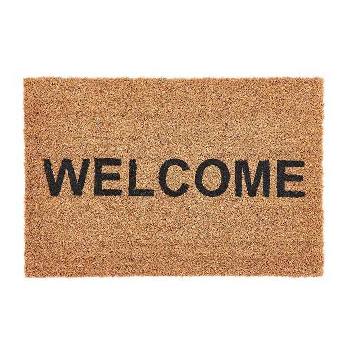 Коврик придверный Welcome Thiam бежевого цвета - купить Придверные коврики по цене 1551.0 Коврик придверный Welcome Thiam бежевого цвета - купить Придверные коврики по цене 1551.0