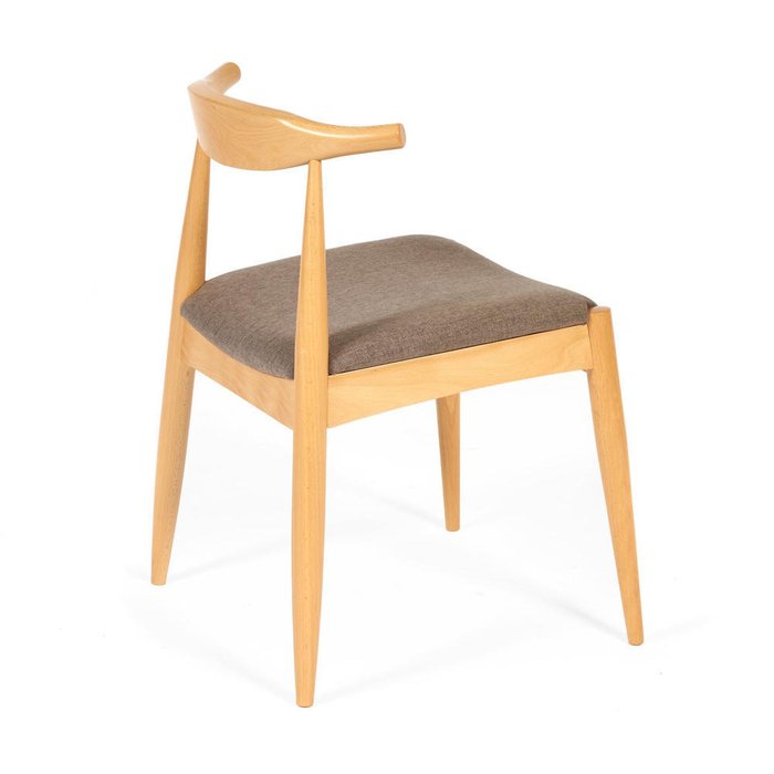 Стул с мягким сидением Bull бежево-коричневого цвета - лучшие Обеденные стулья в INMYROOM