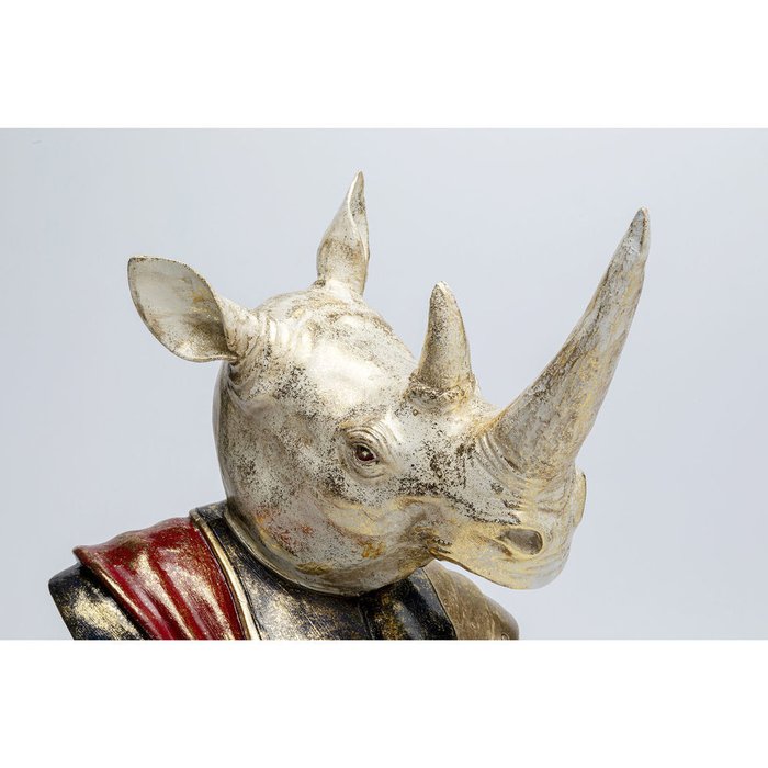 Статуэтка Rhino бело-золотого цвета - лучшие Фигуры и статуэтки в INMYROOM