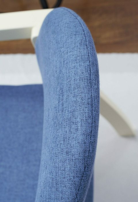 Стул-кресло Джуно сине-бежевого цвета - купить Обеденные стулья по цене 7990.0