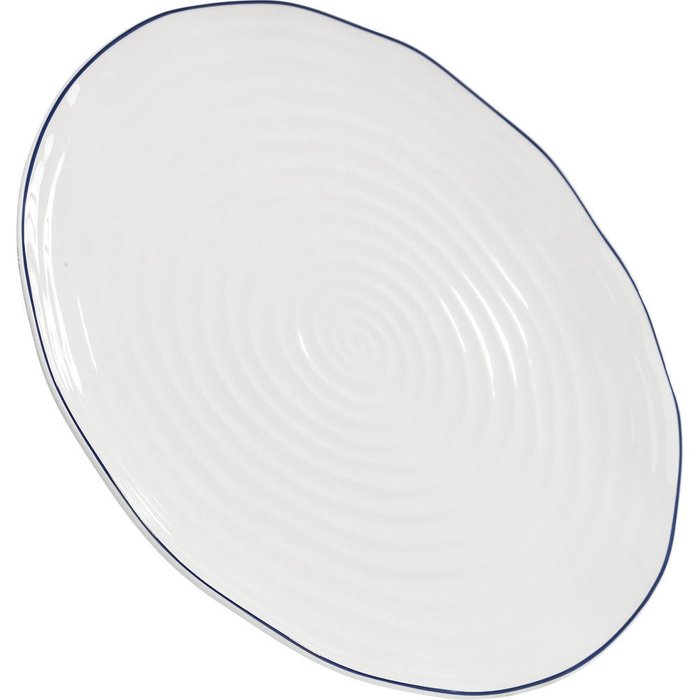 Тарелка Swirl S белого цвета  - лучшие Тарелки в INMYROOM