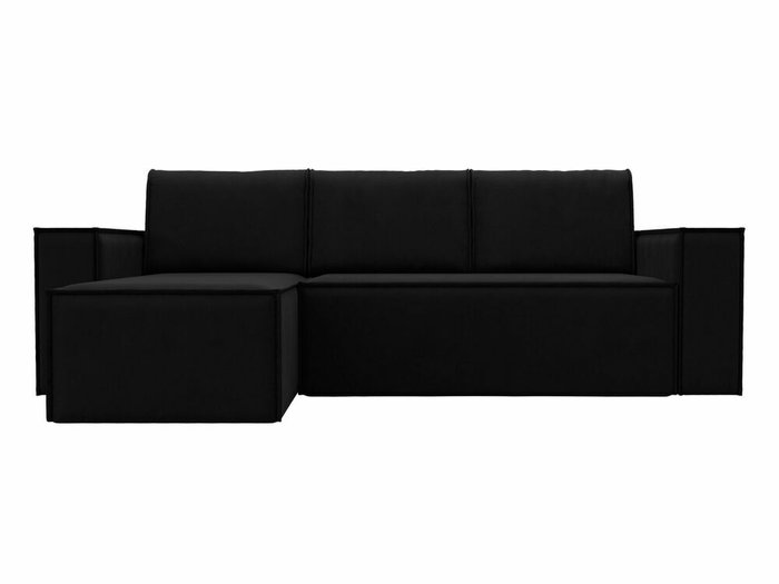 Угловой диван-кровать Куба черного цвета левый угол - купить Угловые диваны по цене 55999.0