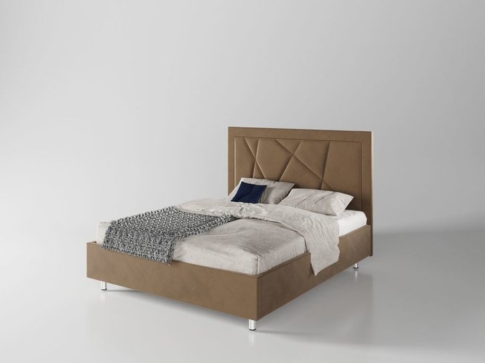 Кровать Геометрия 180х200 коричневого цвета