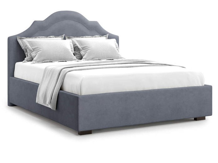 Кровать Madzore без подъемного механизма 160х200 серого цвета