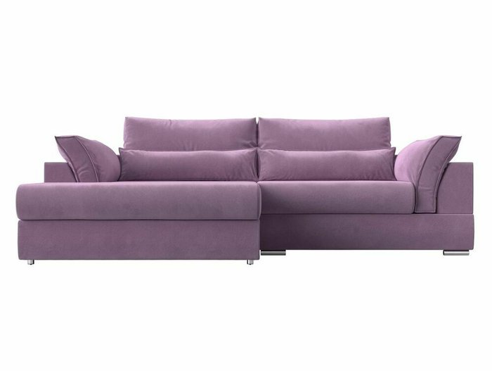 Угловой диван-кровать Пекин сиреневого цвета угол левый - купить Угловые диваны по цене 83999.0