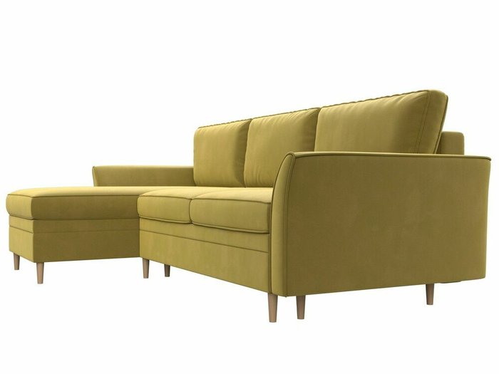 Угловой диван-кровать София желтого цвета левый угол - лучшие Угловые диваны в INMYROOM
