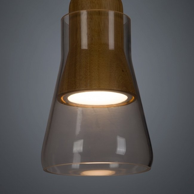 Подвесной светильник Verre из стекла и дерева  - лучшие Подвесные светильники в INMYROOM