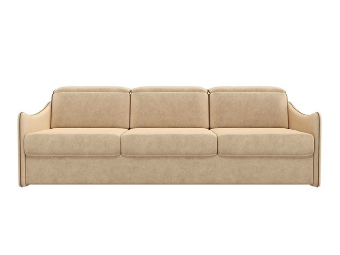 Прямой диван-кровать Скарлетт бежевого цвета - купить Прямые диваны по цене 38990.0