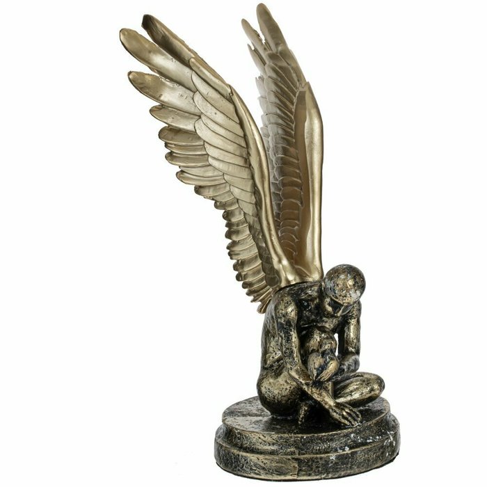 Фигурка декоративная Ангел коричневого цвета - купить Фигуры и статуэтки по цене 3888.0