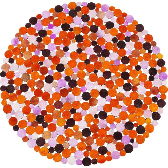 Ковер Circles оранжевого цвета