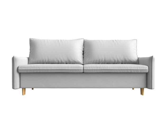 Прямой диван-кровать Хьюстон белого цвета (экокожа) - купить Прямые диваны по цене 52990.0