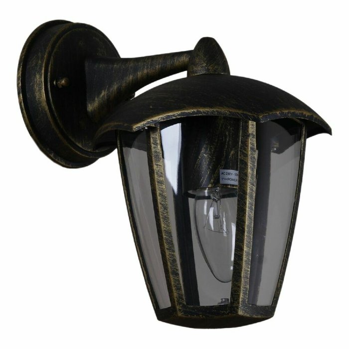 Уличный настенный светильник 08304-9.2-001SJ Top mount BKG черного цвета - купить Настенные уличные светильники по цене 2300.0