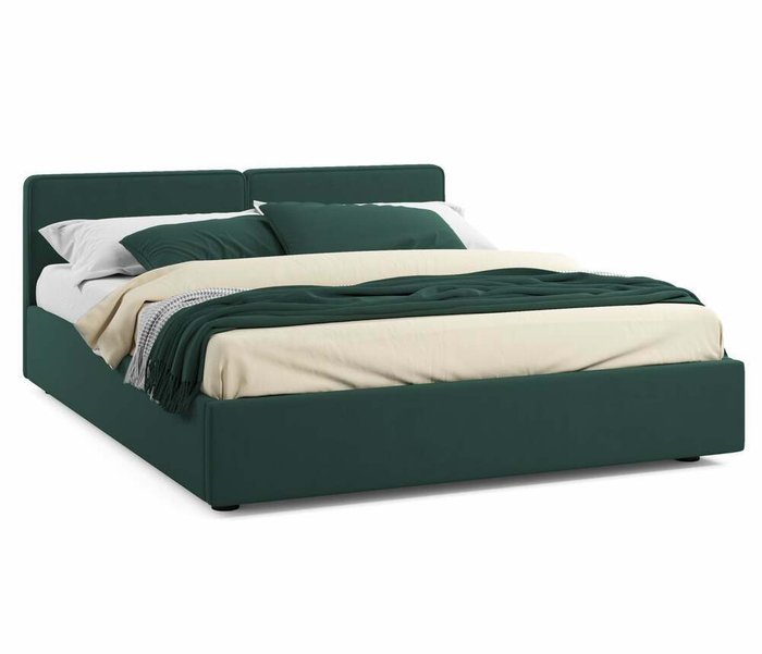 Кровать Erika 160х200 изумрудного цвета с подъемным механизмом Кровать Erika 160х200 изумрудного цвета с подъемным механизмом