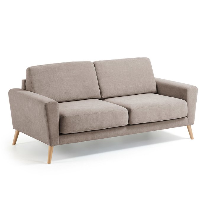 Коричневый диван Guy темно-бежевого цвета - купить Прямые диваны по цене 181990.0