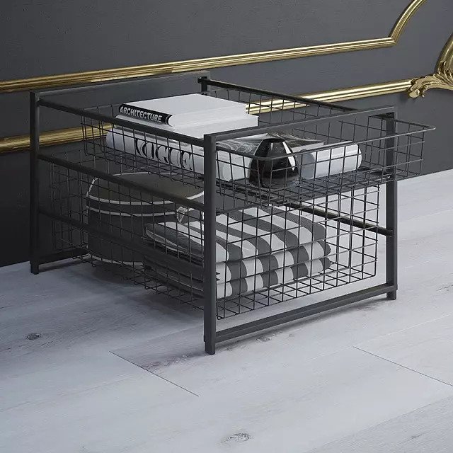 Корзина проволочная 56x41 черного цвета - лучшие Комплектующие для гардеробных систем в INMYROOM Корзина проволочная 56x41 черного цвета - лучшие Комплектующие для гардеробных систем в INMYROOM