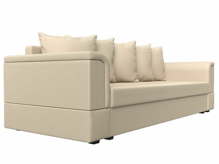 Диван-кровать Лига 005 бежевого цвета (экокожа) - лучшие Прямые диваны в INMYROOM