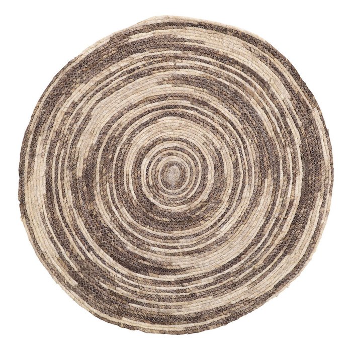 Ковер бежево-коричневого цвета диаметр 70