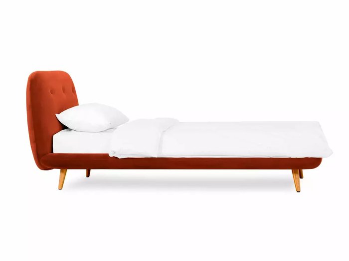 Кровать Loa 90х200 терракотового цвета - лучшие Кровати для спальни в INMYROOM